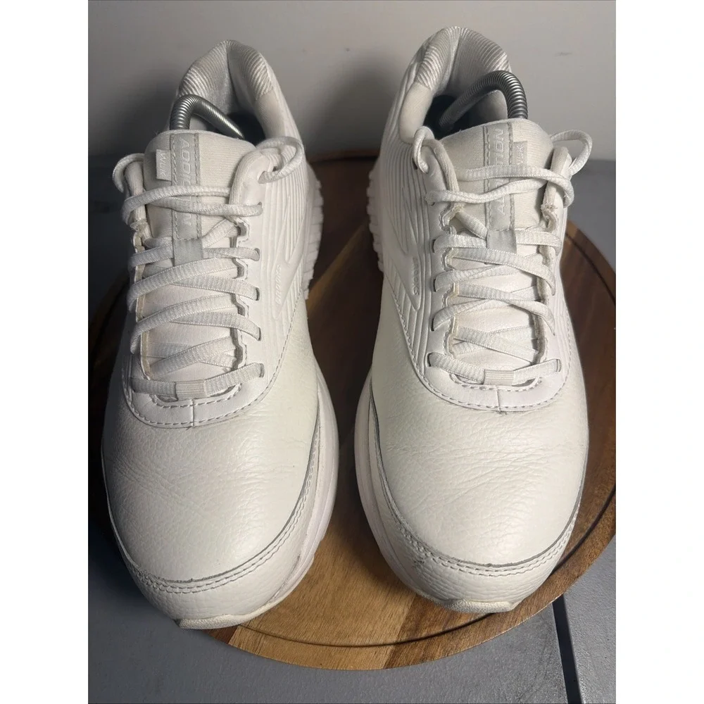 Brooks Addiction Walker 2 Men’s 10.5 D White Leather Walking Shoes 1103181D142